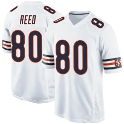 Men's Joe Reed Chicago Bears No.80 Game Jersey - White