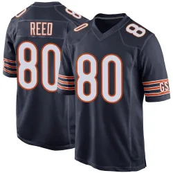 Men's Joe Reed Chicago Bears No.80 Game Team Color Jersey - Navy