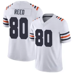Men's Joe Reed Chicago Bears No.80 Limited Alternate Classic Vapor Jersey - White