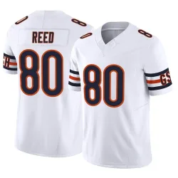 Men's Joe Reed Chicago Bears No.80 Limited Vapor F.U.S.E. Jersey - White