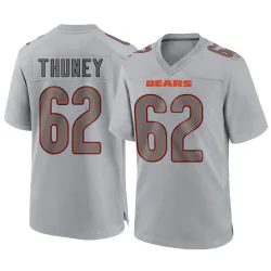 Men's Joe Thuney Chicago Bears No.62 Game Atmosphere Fashion Jersey - Gray