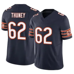 Men's Joe Thuney Chicago Bears No.62 Limited Vapor F.U.S.E. Jersey - Navy