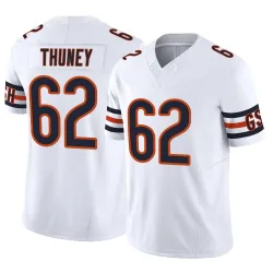 Men's Joe Thuney Chicago Bears No.62 Limited Vapor F.U.S.E. Jersey - White