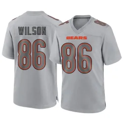 Men's Joel Wilson Chicago Bears No.86 Game Atmosphere Fashion Jersey - Gray