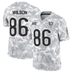 Men's Joel Wilson Chicago Bears No.86 Limited 2024 Salute to Service Jersey - Arctic Camo