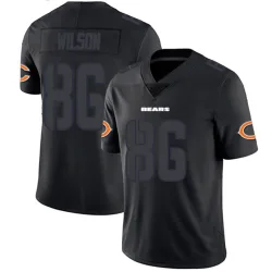 Men's Joel Wilson Chicago Bears No.86 Limited Jersey - Black Impact