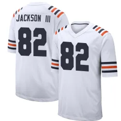 Men's John Jackson III Chicago Bears No.82 Game Alternate Classic Jersey - White