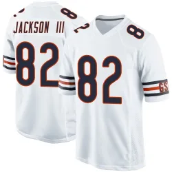 Men's John Jackson III Chicago Bears No.82 Game Jersey - White