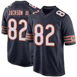 Men's John Jackson III Chicago Bears No.82 Game Team Color Jersey - Navy