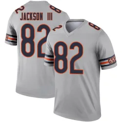 Men's John Jackson III Chicago Bears No.82 Legend Inverted Silver Jersey