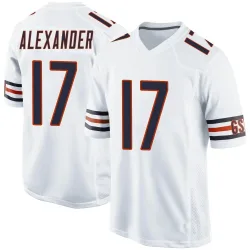 Men's Jon Alexander Chicago Bears No.17 Game Jersey - White
