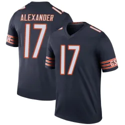 Men's Jon Alexander Chicago Bears No.17 Legend Color Rush Jersey - Navy