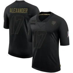 Men's Jon Alexander Chicago Bears No.17 Limited 2020 Salute To Service Jersey - Black