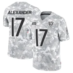 Men's Jon Alexander Chicago Bears No.17 Limited 2024 Salute to Service Jersey - Arctic Camo