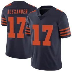 Men's Jon Alexander Chicago Bears No.17 Limited Alternate Vapor Untouchable Jersey - Navy Blue