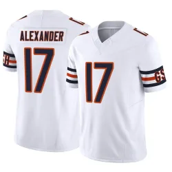 Men's Jon Alexander Chicago Bears No.17 Limited Vapor F.U.S.E. Jersey - White