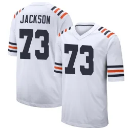 Men's Jonah Jackson Chicago Bears No.73 Game Alternate Classic Jersey - White