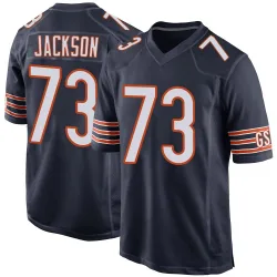 Men's Jonah Jackson Chicago Bears No.73 Game Team Color Jersey - Navy
