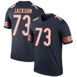 Men's Jonah Jackson Chicago Bears No.73 Legend Color Rush Jersey - Navy