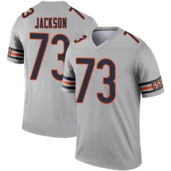 Men's Jonah Jackson Chicago Bears No.73 Legend Inverted Silver Jersey
