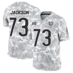 Men's Jonah Jackson Chicago Bears No.73 Limited 2024 Salute to Service Jersey - Arctic Camo