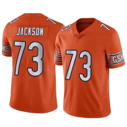 Men's Jonah Jackson Chicago Bears No.73 Limited Alternate Vapor Jersey - Orange