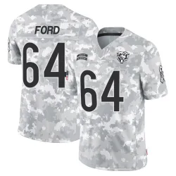 Men's Jonathan Ford Chicago Bears No.64 Limited 2024 Salute to Service Jersey - Arctic Camo
