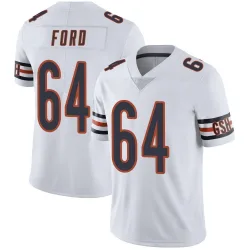 Men's Jonathan Ford Chicago Bears No.64 Limited Vapor Untouchable Jersey - White