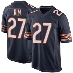 Men's Jonathan Kim Chicago Bears No.27 Game Team Color Jersey - Navy