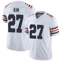 Men's Jonathan Kim Chicago Bears No.27 Limited Alternate Classic Vapor Jersey - White
