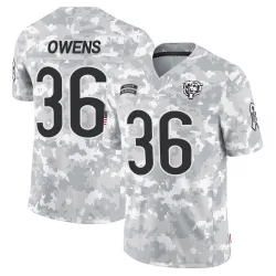 Men's Jonathan Owens Chicago Bears No.36 Limited 2024 Salute to Service Jersey - Arctic Camo