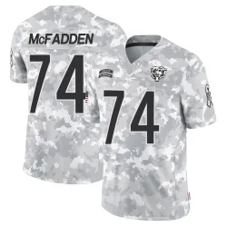 Men's Jordan McFadden Chicago Bears No.74 Limited 2024 Salute to Service Jersey - Arctic Camo