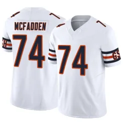 Men's Jordan McFadden Chicago Bears No.74 Limited Vapor F.U.S.E. Jersey - White