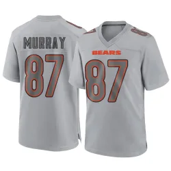 Men's Jordan Murray Chicago Bears No.87 Game Atmosphere Fashion Jersey - Gray