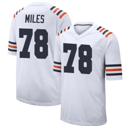 Men's Joshua Miles Chicago Bears No.78 Game Alternate Classic Jersey - White