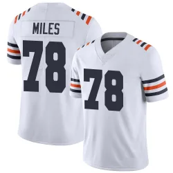 Men's Joshua Miles Chicago Bears No.78 Limited Alternate Classic Vapor Jersey - White