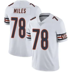 Men's Joshua Miles Chicago Bears No.78 Limited Vapor Untouchable Jersey - White