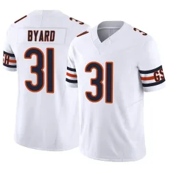 Men's Kevin Byard III Chicago Bears No.31 Limited Vapor F.U.S.E. Jersey - White