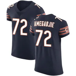 Men's Kiran Amegadjie Chicago Bears No.72 Elite Team Color Vapor Untouchable Jersey - Navy