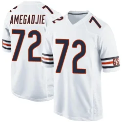 Men's Kiran Amegadjie Chicago Bears No.72 Game Jersey - White