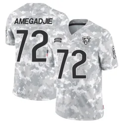 Men's Kiran Amegadjie Chicago Bears No.72 Limited 2024 Salute to Service Jersey - Arctic Camo