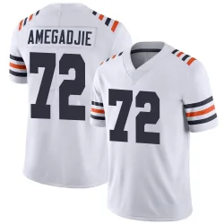 Men's Kiran Amegadjie Chicago Bears No.72 Limited Alternate Classic Vapor Jersey - White