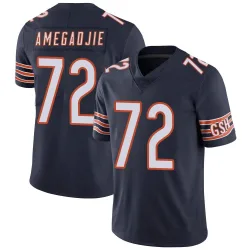 Men's Kiran Amegadjie Chicago Bears No.72 Limited Team Color Vapor Untouchable Jersey - Navy