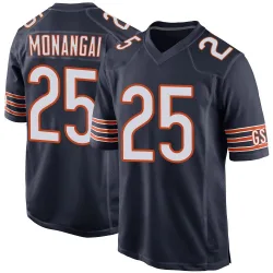 Men's Kyle Monangai Chicago Bears No.25 Game Team Color Jersey - Navy