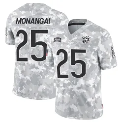 Men's Kyle Monangai Chicago Bears No.25 Limited 2024 Salute to Service Jersey - Arctic Camo
