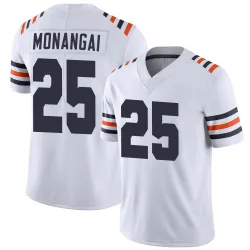 Men's Kyle Monangai Chicago Bears No.25 Limited Alternate Classic Vapor Jersey - White