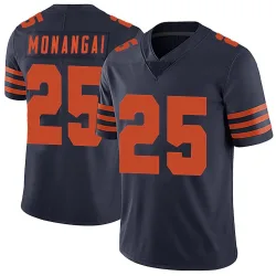 Men's Kyle Monangai Chicago Bears No.25 Limited Alternate Vapor Untouchable Jersey - Navy Blue