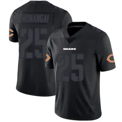 Men's Kyle Monangai Chicago Bears No.25 Limited Jersey - Black Impact
