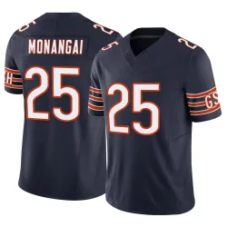 Men's Kyle Monangai Chicago Bears No.25 Limited Vapor F.U.S.E. Jersey - Navy