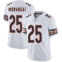 Men's Kyle Monangai Chicago Bears No.25 Limited Vapor Untouchable Jersey - White